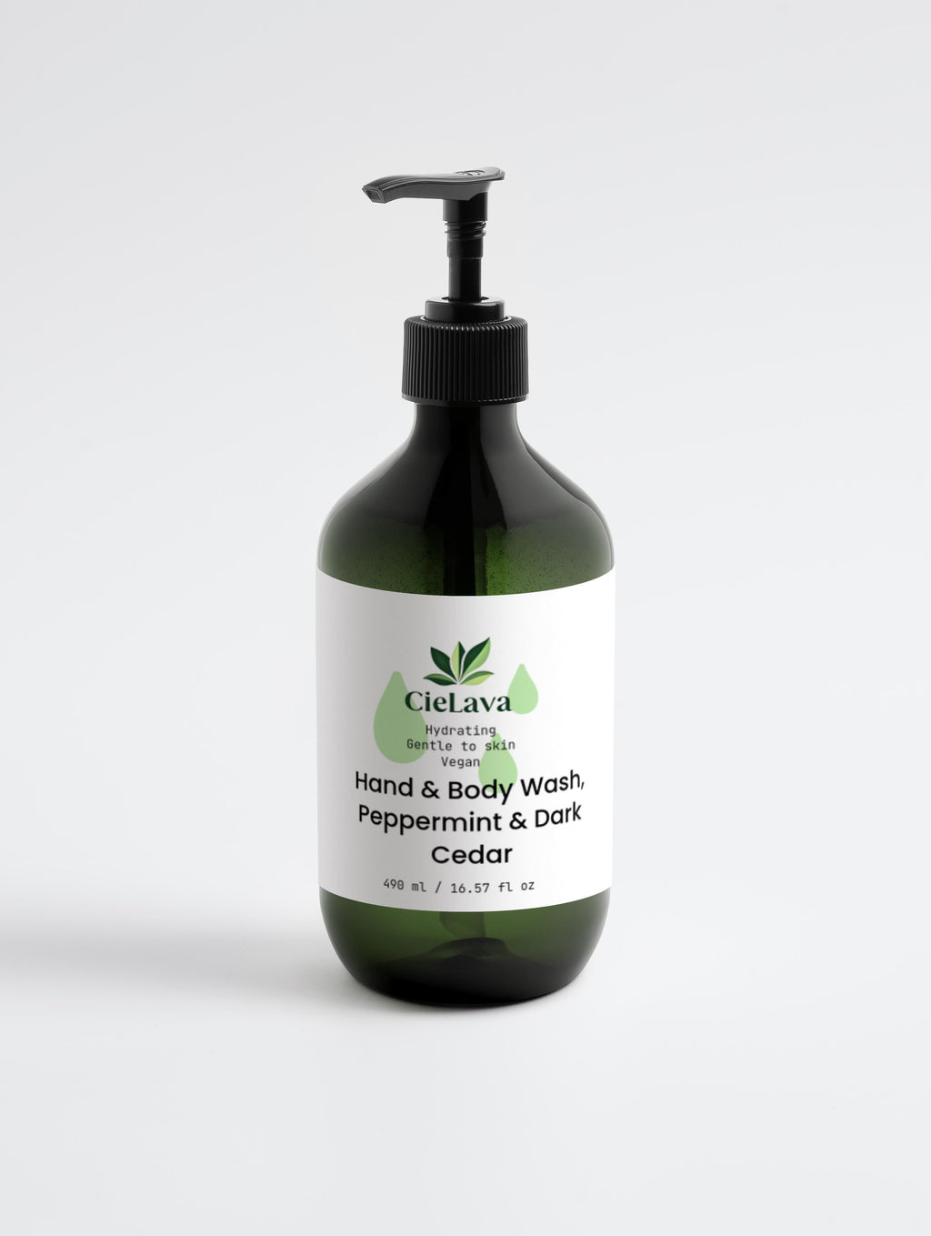 CieLava's HydraGlow Nourishing Body Wash 🌿💧, Peppermint & Dark Cedar - CieLava