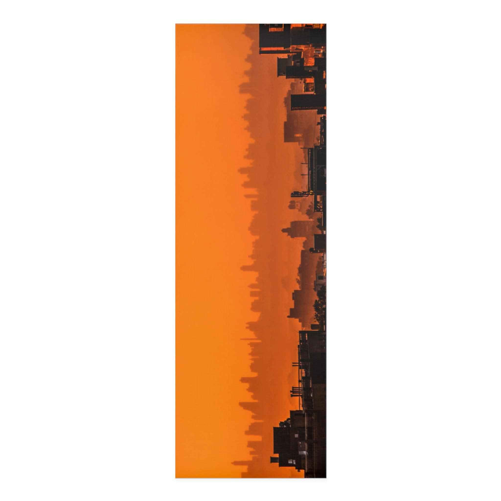 Sunset Cityscape Foam Yoga Mat – Vibrant and Inspirational Exercise Mat for Yoga Enthusiasts - CieLava