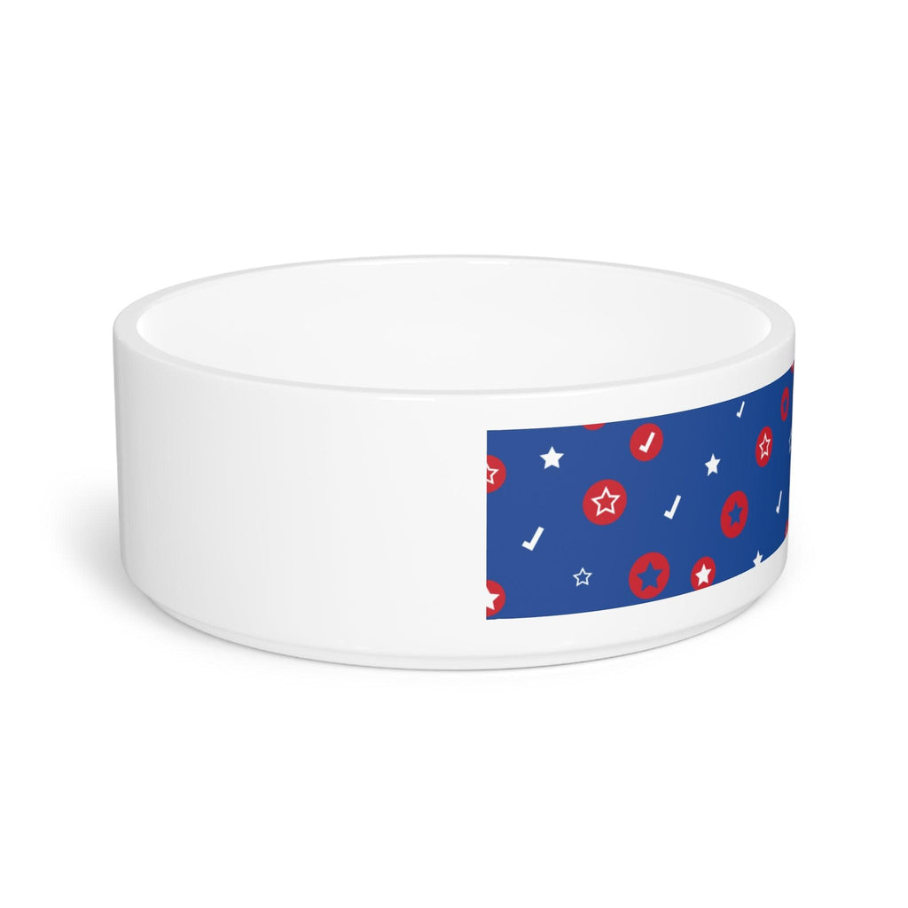 Patriotic Dog Bowl with Stars and Stripes Design - CieLava