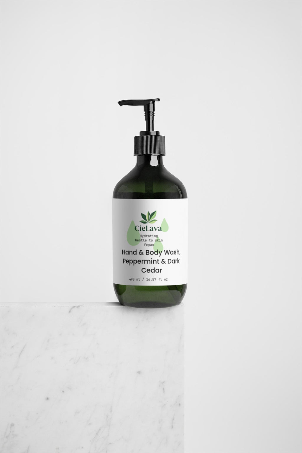 CieLava's HydraGlow Nourishing Body Wash 🌿💧, Peppermint & Dark Cedar - CieLava