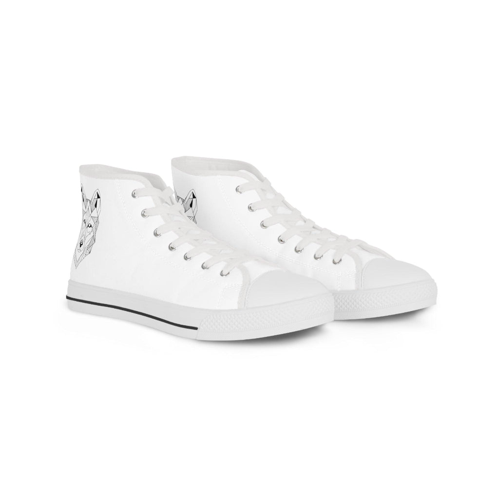 Men's High Top Sneakers with Stylish Wolf Design - Perfect for Casual Outfits - CieLava