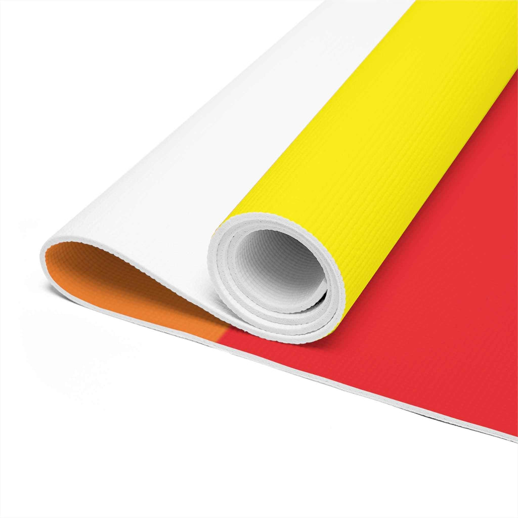 Vibrant Rainbow Foam Yoga Mat - Non-Slip Exercise Mat for Stress Relief and Relaxation - CieLava