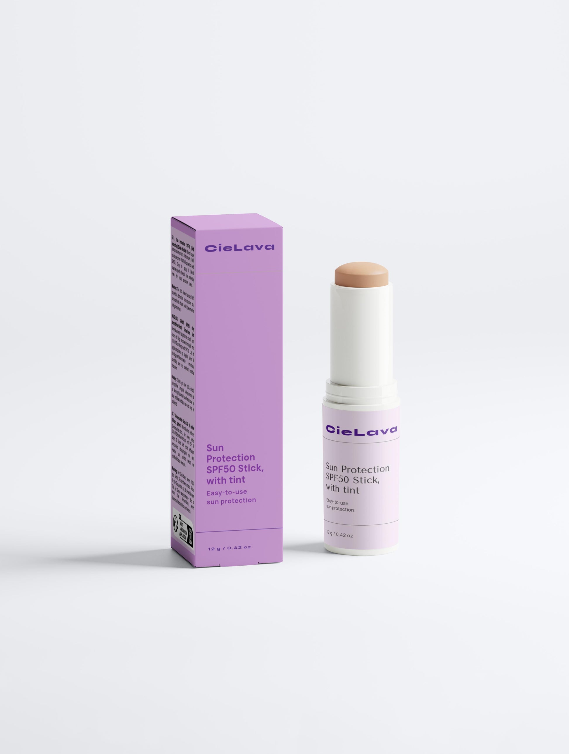 CieLava's Sun Protection SPF50 Stick, with tint