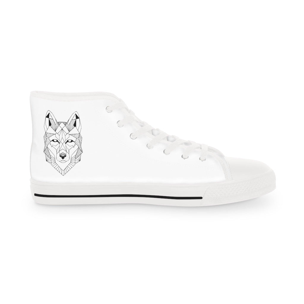 Men's High Top Sneakers with Stylish Wolf Design - Perfect for Casual Outfits - CieLava