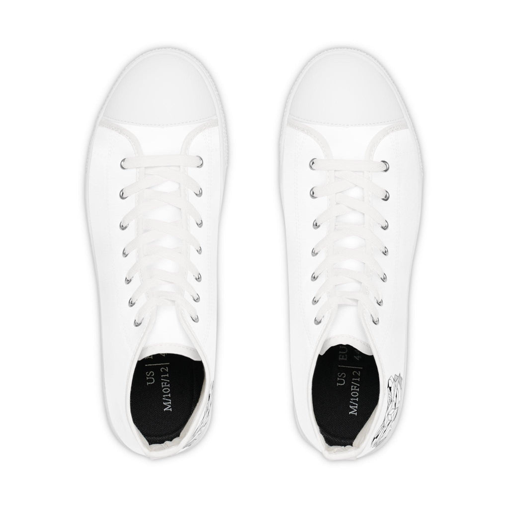 Men's High Top Sneakers with Stylish Wolf Design - Perfect for Casual Outfits - CieLava