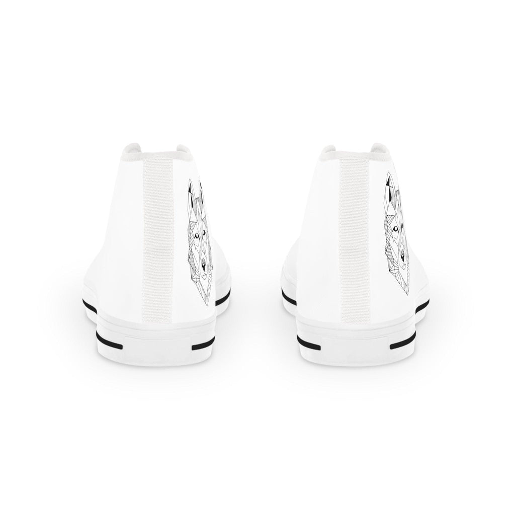 Men's High Top Sneakers with Stylish Wolf Design - Perfect for Casual Outfits - CieLava