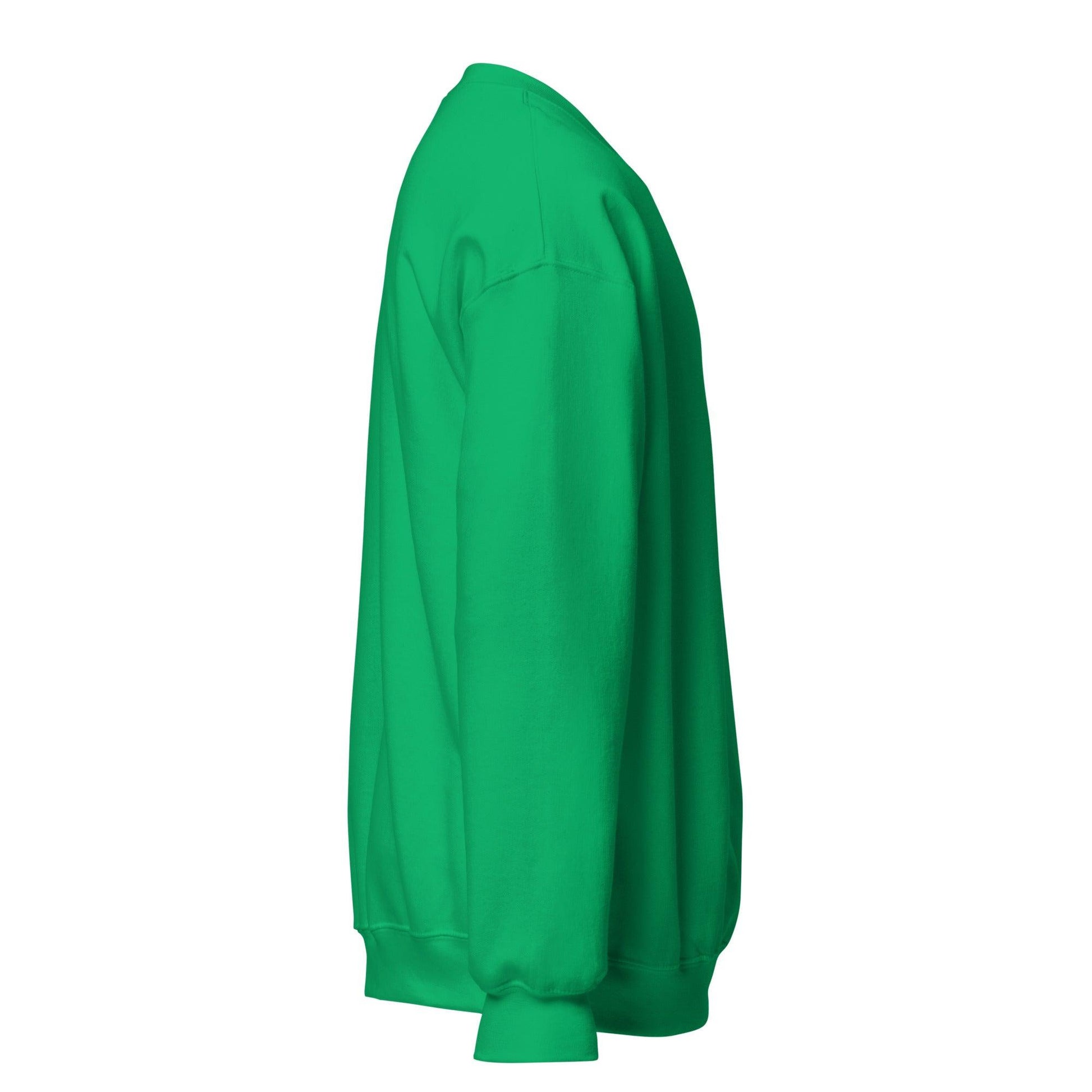 Eco-friendly unisex sweatshirt in bright green with a comfortable and stylish fit
